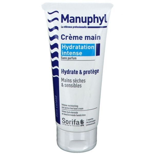 MANUPHYL Crème 3 en 1 Spéciale Mains Abîmées, Desséchées, Gercées - T/100ml