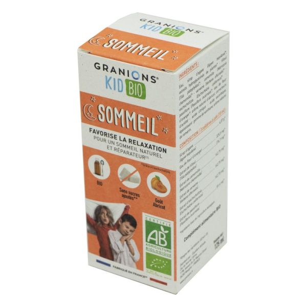 GRANIONS KID BIO Sommeil Solution Buvable 125ml - Relaxation, Sommeil Naturel et Réparateur