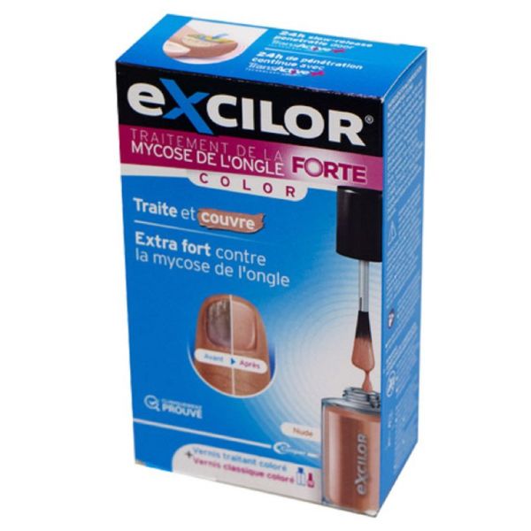 EXCILOR FORTE Nude 30ml + 8 ml - Traitement de la Mycose de l' Ongle - Technologie TransActive+