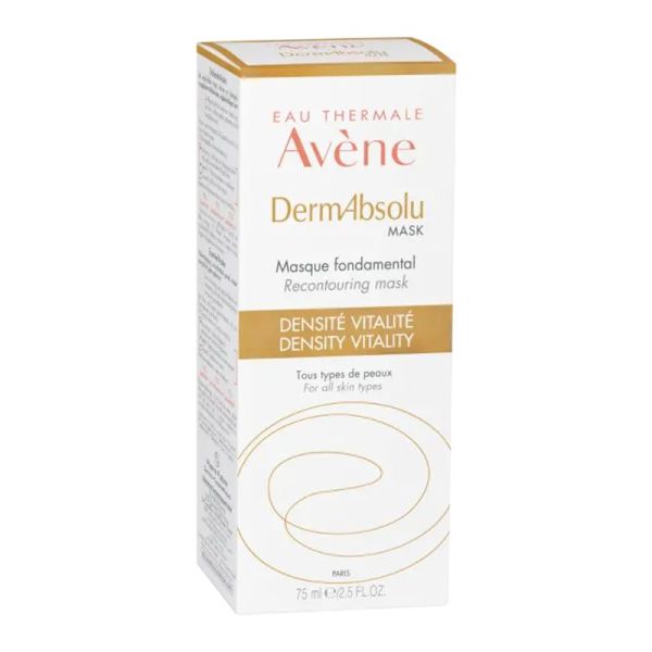 AVENE DermAbsolu Masque Fondamental 75ml - Relâchement Cutané, Perte de Densité, Toutes Peaux