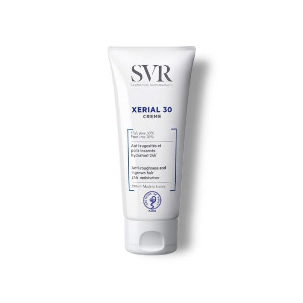 SVR XERIAL 30 Crème 100ml - Anti Rugosités et Poils Incarnés, Hydratant 24H