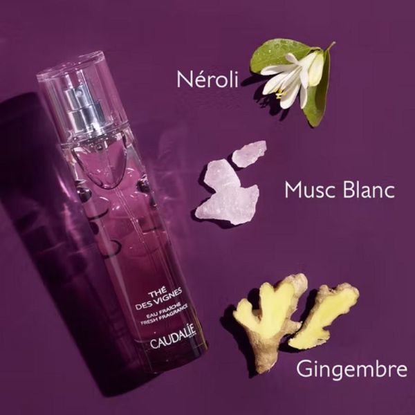 CAUDALIE Thé des Vignes Eau Fraîche 100ml - Tous Types de Peaux