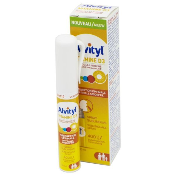 ALVITYL VITAMINE D3 Spray Sublingual 10ml - Défenses Immunitaires Dès 3 Ans