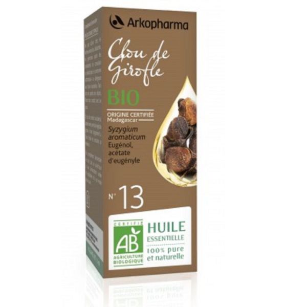 ARKOESSENTIEL BIO Girofle (Clou de) n°13 - Fl/5ml - Huile Essentielle 100% Pure et Naturelle