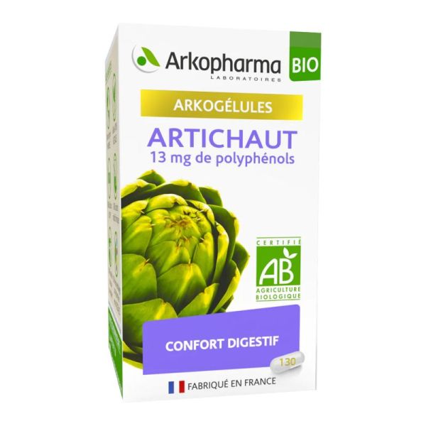 ARKOGELULES BIO Artichaut 13mg de Polyphénols - Bte/130 - Confort Digestif