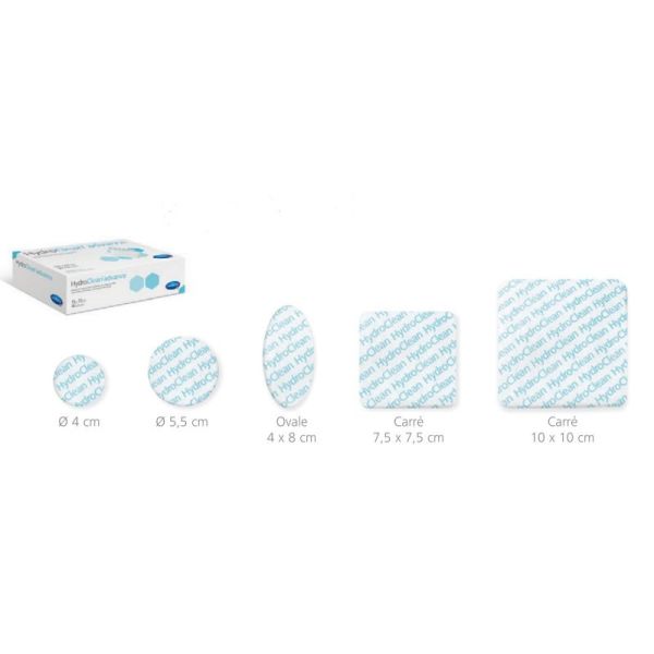 HydroClean Advance 10 x 17 cm Rectangle - Pansement Hydrogel Irrigo Absorbant - Bte/10