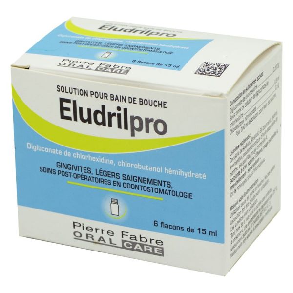 EludrilPro, bain de bouche - 6 Flacons de 15 ml