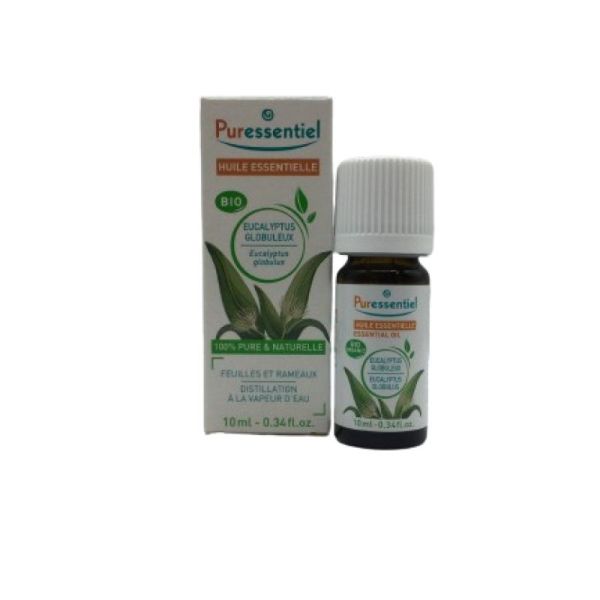 PURESSENTIEL BIO Eucalyptus globuleux 10ml - Huile Essentielle Eucalyptus globulus