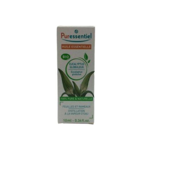 PURESSENTIEL BIO Eucalyptus globuleux 10ml - Huile Essentielle Eucalyptus globulus