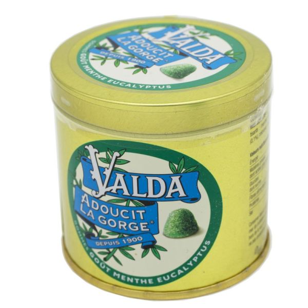VALDA MENTHE EUCALYPTUS Gommes Avec Sucre - Bte/140g