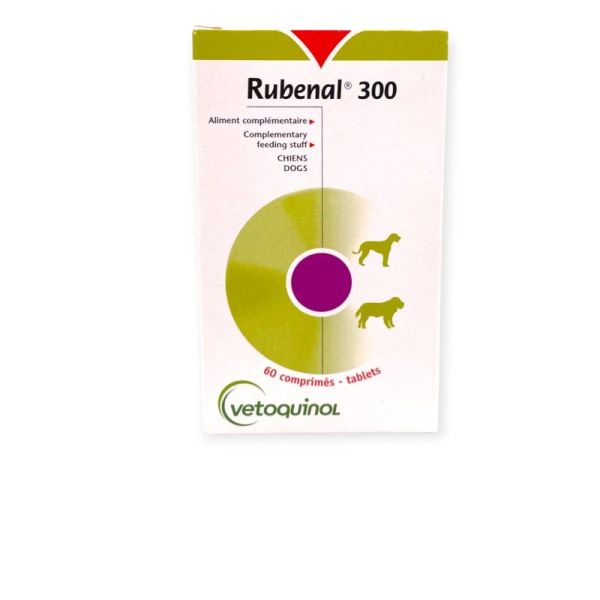 RUBENAL 300mg 60 Comprimés - Pour Chiens en Cas d' Insuffisance Rénale