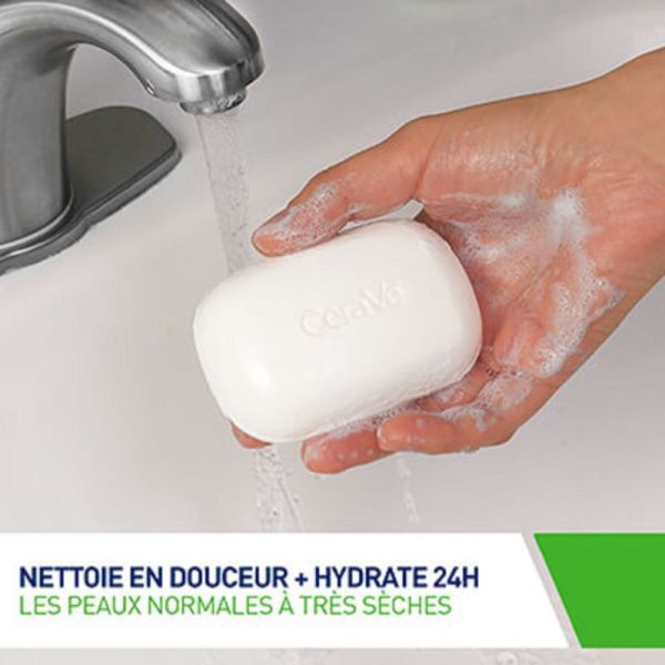 CERAVE Pain Hydratant Surgras 128g - Peaux Sensibles Normales à Sèches