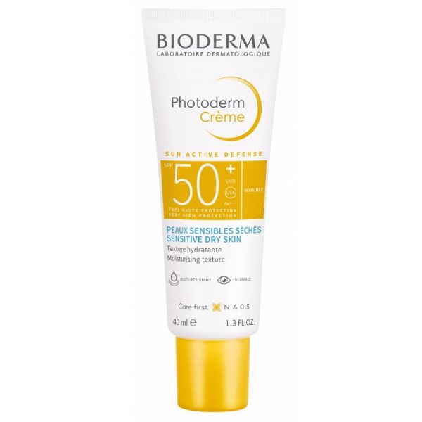 PHOTODERM Crème Invisible SPF50+ 40ml - Peaux Sensibles Normales à Sèches