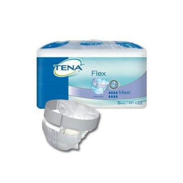 TENA FLEX Maxi S Small Hanches de 61 à 87 cm - Change Complet avec Ceinture pour Fuites Urinaires Fo