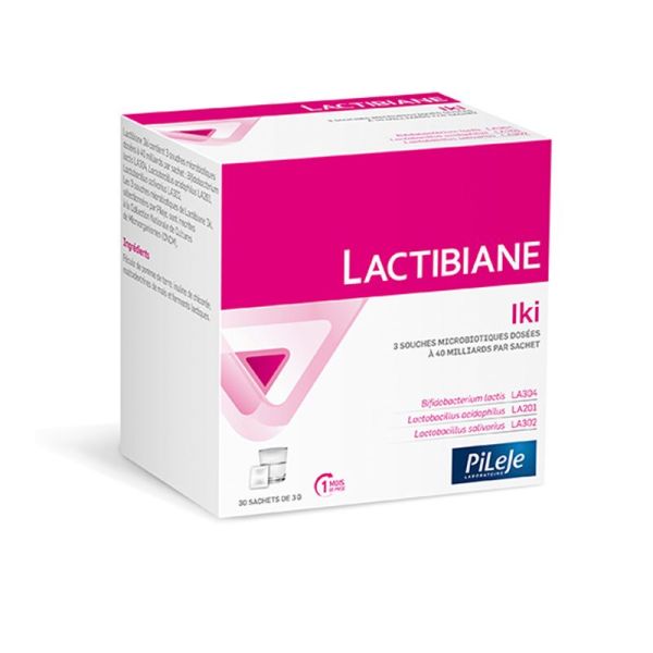 LACTIBIANE Iki Sachet 3g - 3 Souches Microbiotiques Concentrées Dosées à 40 Milliards - Bte/30