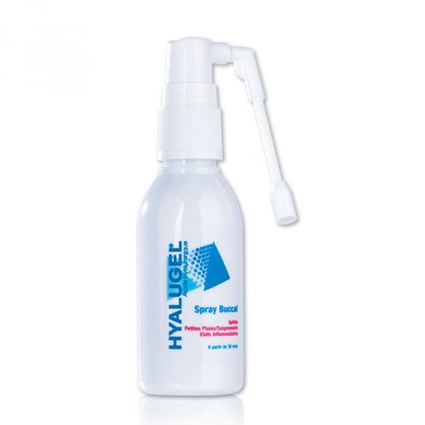 HYALUGEL Spray buccal à l' Acide Hyaluronique pour Aphtes, Petites Plaies, Saignements, Etats Inflam