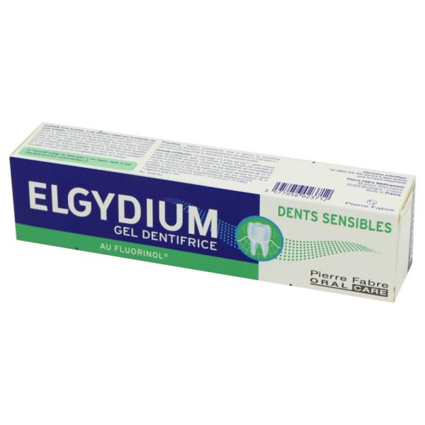 ELGYDIUM DENTS SENSIBLES 75ml - Gel Dentifrice au Fluorinol