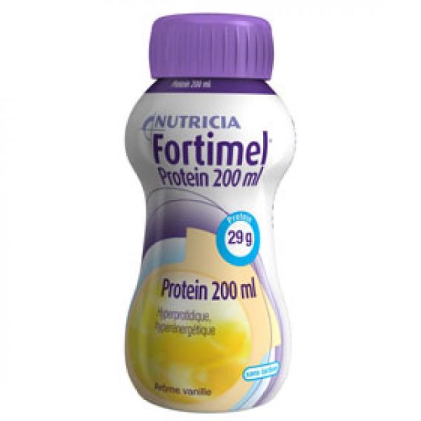 FORTIMEL Protein Vanille 200ml HP/HE - Complément Nutritionnel Hyper Protidique et Hyper Energétique