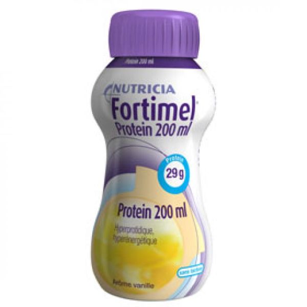 FORTIMEL PROTEIN Vanille 200ml HP/HE - Complément Nutritionnel Hyper Protidique et Hyper Energétique