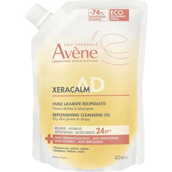 AVENE - Huile lavante relipidante Xeracalm - Recharge 400 ml