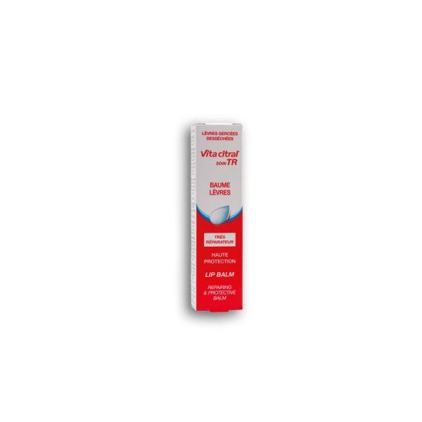 VITA CITRAL Soin TR Baume Lèvres 15ml - Lèvres Desséchées, Abîmées, Gercées