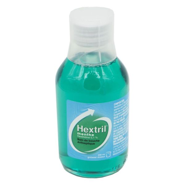 Hextril menthe 0,1 %  bain de bouche - Flacon 200 ml