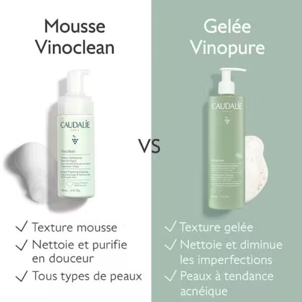 VINOPURE BIO Gelée Nettoyante Purifiante 385ml - Peaux Mixtes à Tendance Acnéique