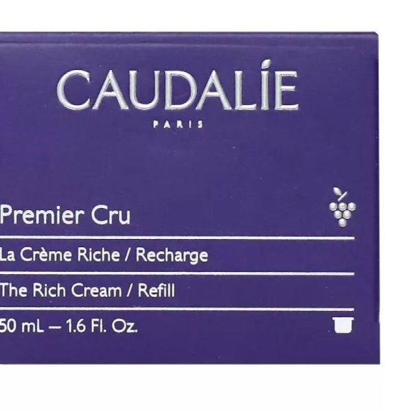 CAUDALIE PREMIER CRU La Crème Riche Recharge 50ml - Anti-âge Global Peaux Sèches