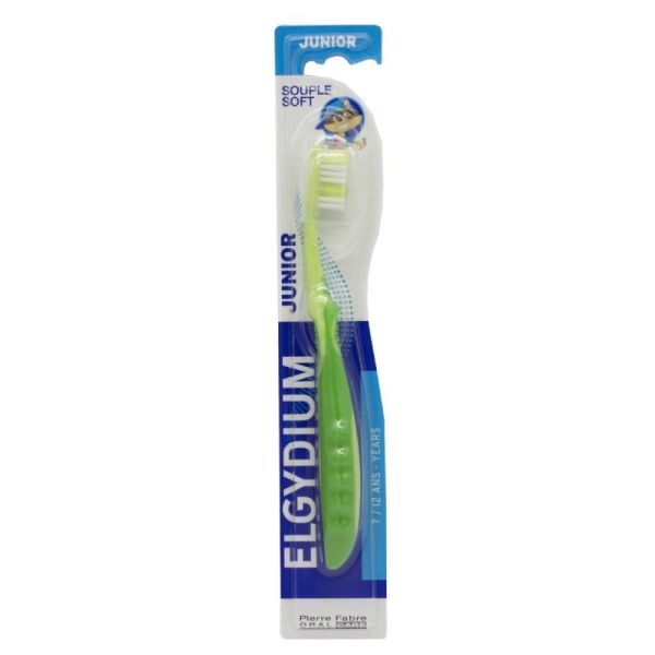 ELGYDIUM JUNIOR Brosse à Dents Souple - Enfants de 7 à 12 Ans - 1 Unité