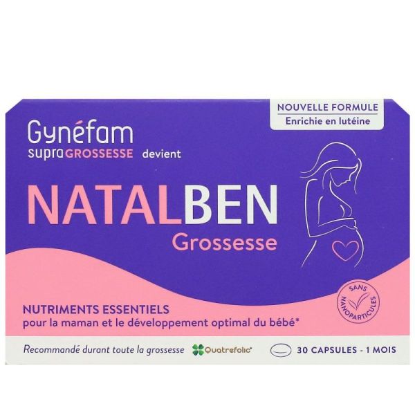 Natalben (anciennement gynefam) grossesse 30 capsules
