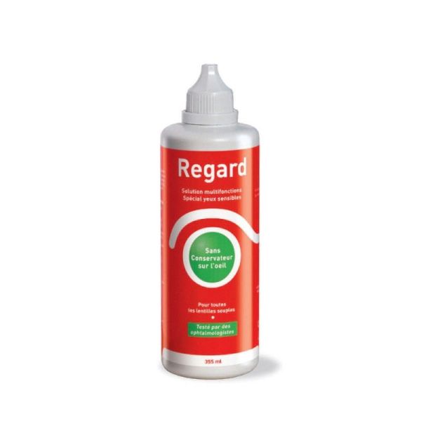 REGARD 355ml - Solution Multifonctions pour Lentilles Souples - Spécial Yeux Sensibles