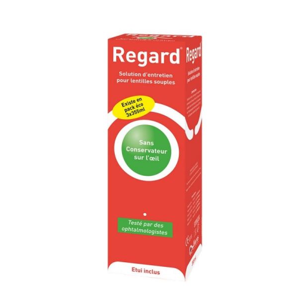 REGARD 355ml - Solution Multifonctions pour Lentilles Souples - Spécial Yeux Sensibles