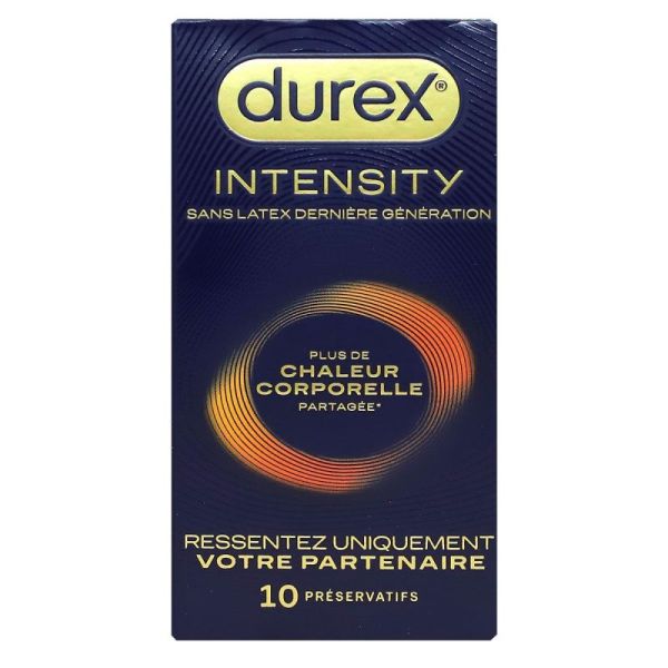 Durex Intensity 10 préservatifs sans latex dernière génération