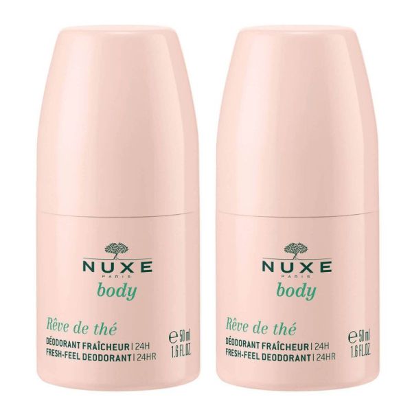 NUXE BODY REVE DE THE Déodorant Fraîcheur 24H 2x 50ml OFFRE SPECIALE - Au Thé Vert
