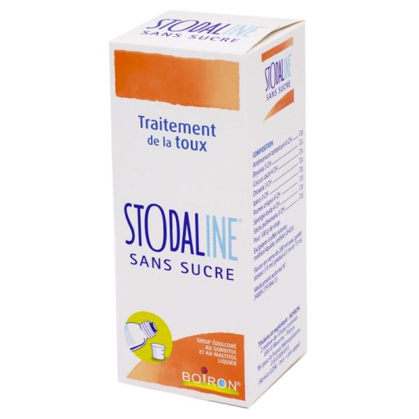 BOIRON Stodaline sans sucre sirop arôme mûre-vanille 200ml