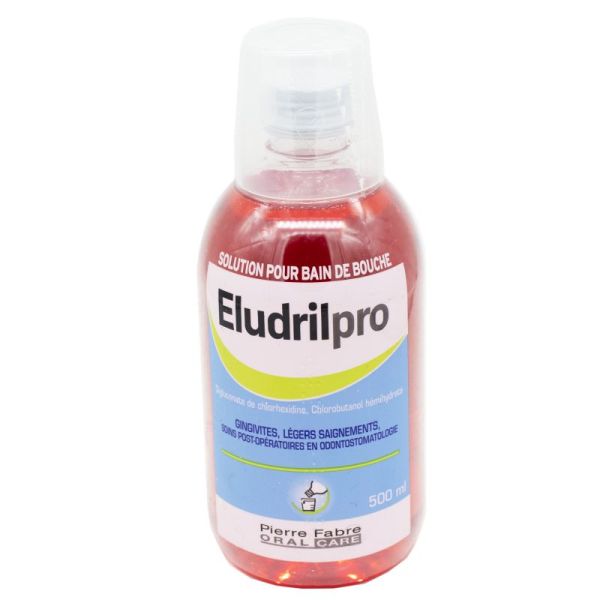 EludrilPro, bain de bouche - Flacon 500 ml + gobelet