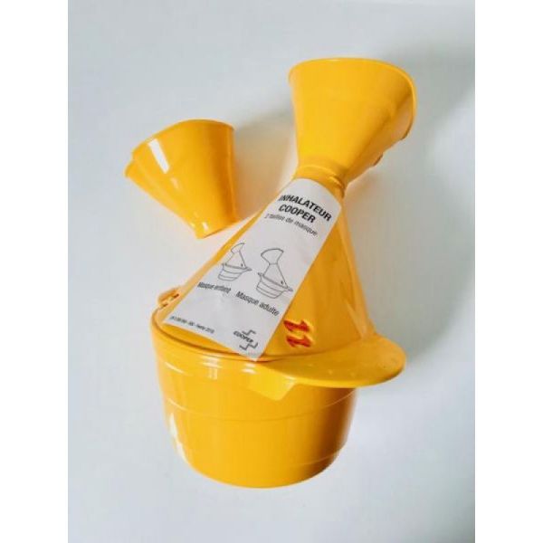 COOPER Inhalateur Polyethylène Avec 2 Masques (Enfant + Adulte) Pour I