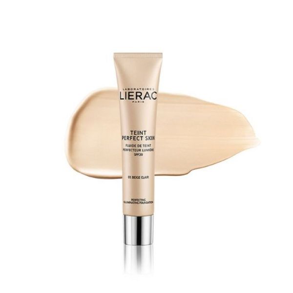 LIERAC Teint Perfect Skin 01 BEIGE CLAIR 30ml - Fluide de Teint Perfecteur Lumière SPF20