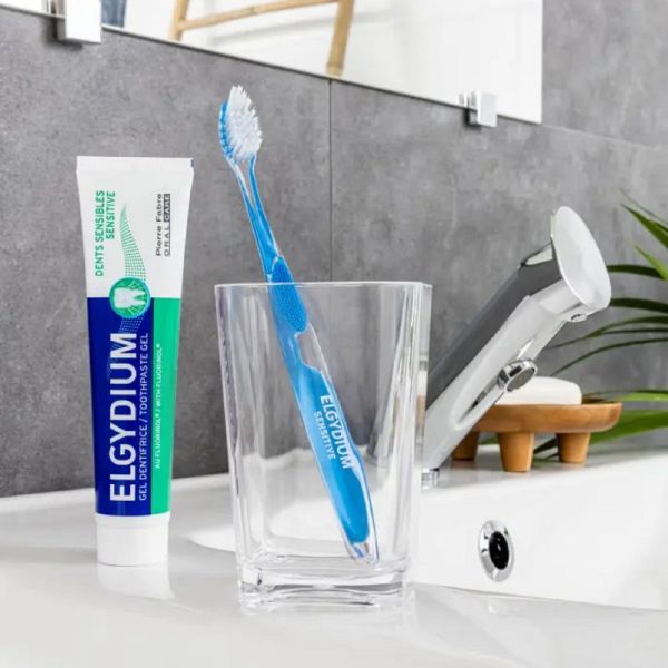 ELGYDIUM DENTS SENSIBLES Lot de 2x 75ml - Gel Dentifrice au Fluorinol