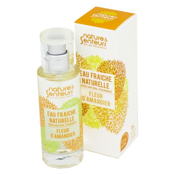 Nature et Senteurs Eau Fraîche Naturelle Fleur d'Amandier - 95% Garanti Naturel - Vaporisateur/30ml