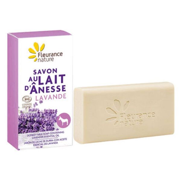 FLEURANCE NATURE BIO Savon au Lait d' Anesse LAVANDE 100g