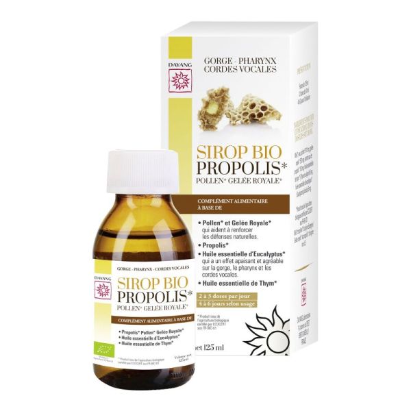 DAYANG BIO PROPOLIS Sirop 125ml - Gorge, Pharynx, Cordes Vocales