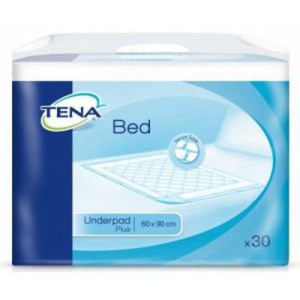 TENA BED PLUS 60 x 90 cm - Alèse Super Absorbante, Intraversable, à Usage Unique pour Fuites Urinair