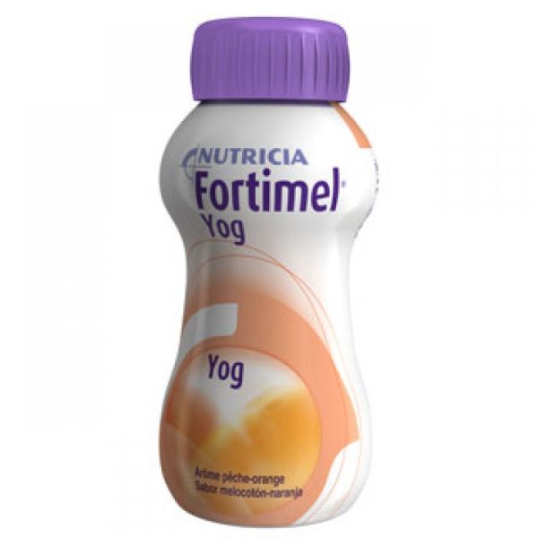 FORTIMEL YOG Pêche Orange HE - Aliment Diététique Hyper Energétique Normoprotidique - Dénutrition
