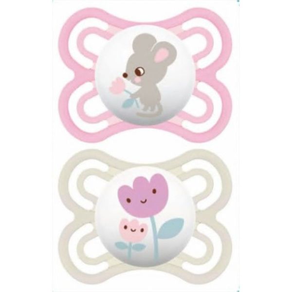 MAM 2 Sucettes Perfect 2-6 mois Silicone Référence 13