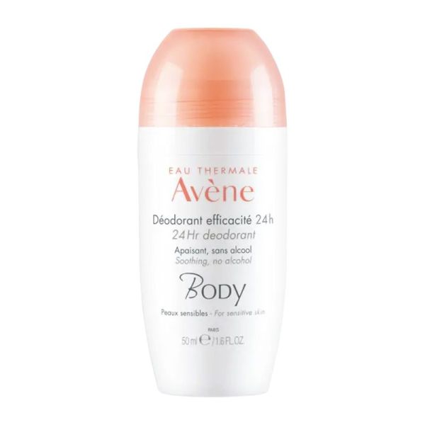 AVENE BODY Déodorant Efficacité 24 Heures sans Alcool 50ml - Peaux Sensibles