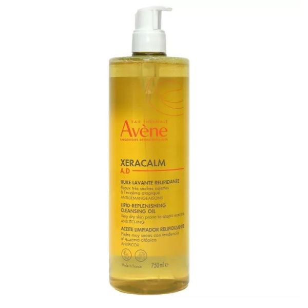 AVENE Xeracalm AD Huile Lavante Relipidante 750ml - Peaux très Sensibles (Eczéma Atopique, Démangeaisons)