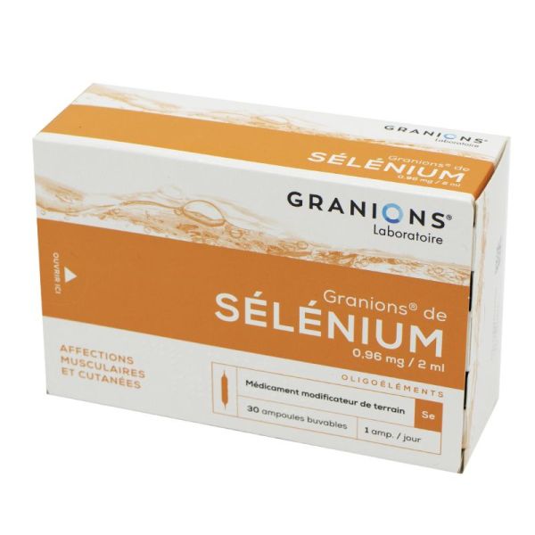 GRANIONS DE SELENIUM, suspension buvable - 30 ampoules 2 ml