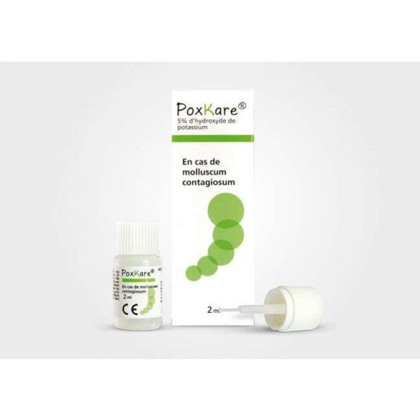 PoxKare Molluscum Contagiosum - Solution Cutanée Agissant par Kératolyse sur le Molluscum Contagiosu