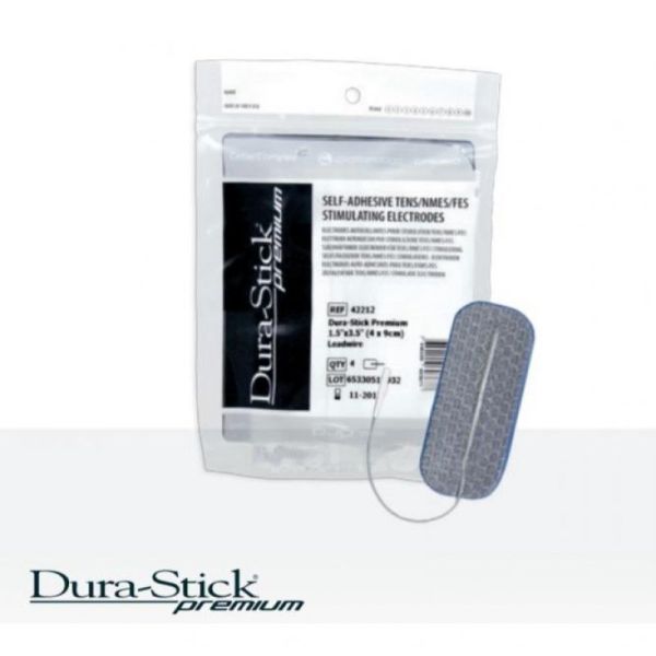 DURA STICK Premium Blue Gel Electrode Rectangle 40 x 90 mm pour Stimulateur Neuro Musculaire - Elect